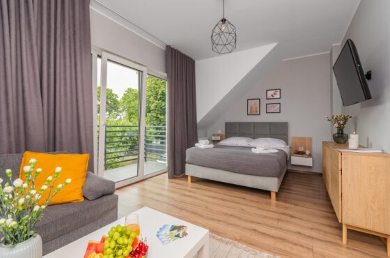Komfortowe studio z balkonem